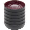 Bols en grès noir, violet et blanc - Alissa - Kare Design