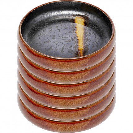 Assiettes creuses Ari 21cm set de 6 Kare Design