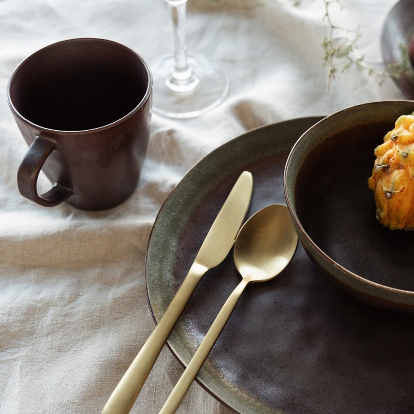Assiettes en faïence violette - Hermosa - Kare Design