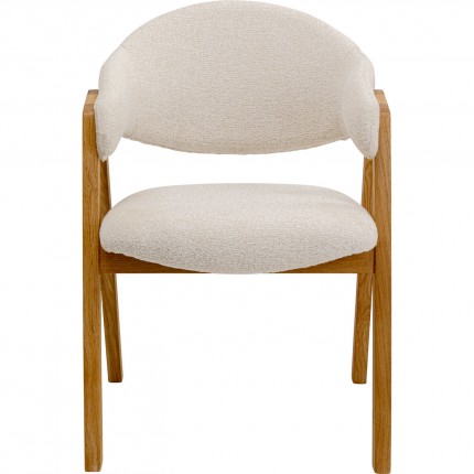 Chair with armrests Julius cream Kare Design