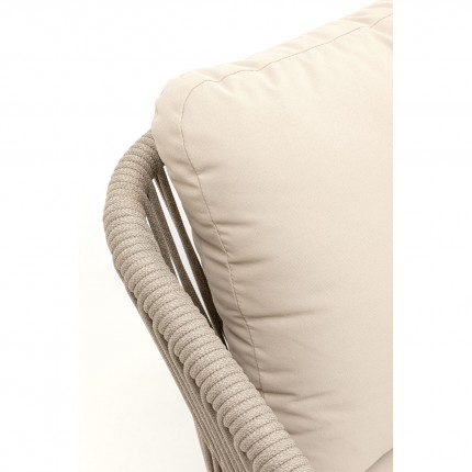 Outdoor chair with armrests Cyprus beige Kare Design