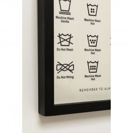 Tableau Frame Laundry 41x61cm Kare Design
