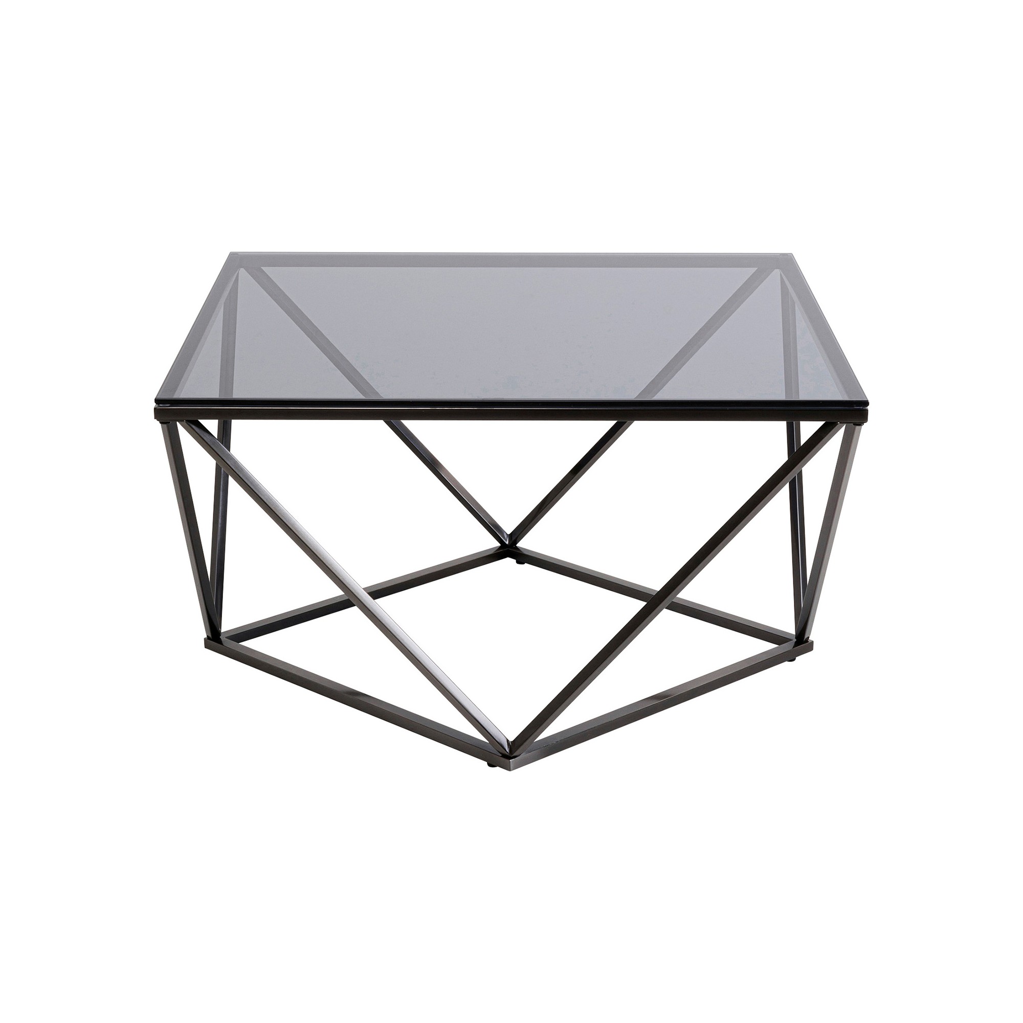 Coffee Table Cristallo 80x80cm graphite Kare Design