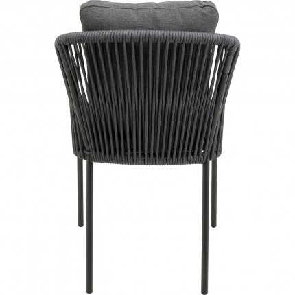 Outdoor chair with armrests Cyprus grey Kare Design