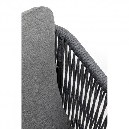 Chaise de jardin avec accoudoirs Cyprus grise Kare Design