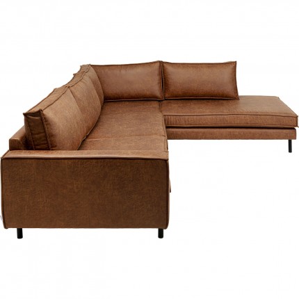 Canapé d'angle Neo marron droite Kare Design