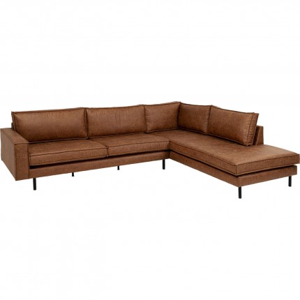 Canapé d'angle Neo marron droite Kare Design