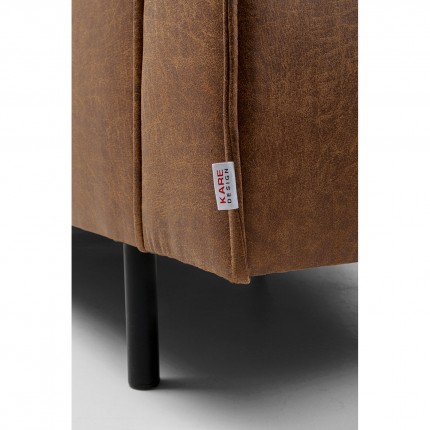 Canapé d'angle Neo marron droite Kare Design