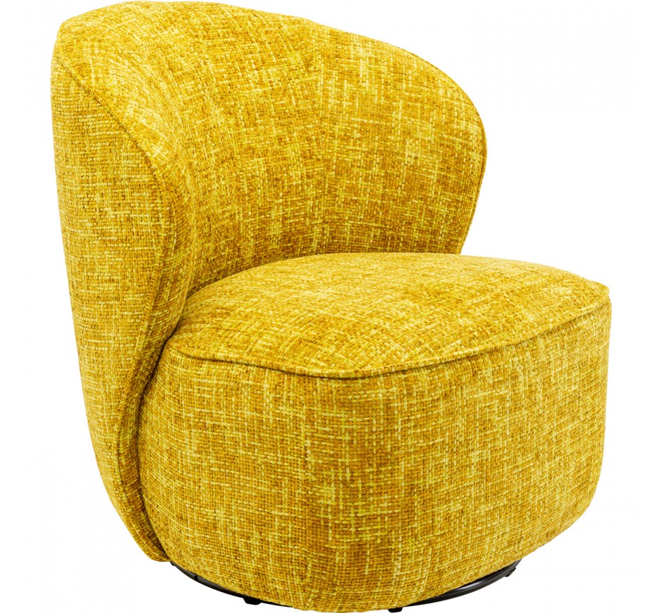 Swivel Armchair Ellie yellow Kare Design Swivel Armchair Ellie yellow Kare Design