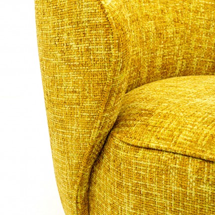 Swivel Armchair Ellie yellow Kare Design