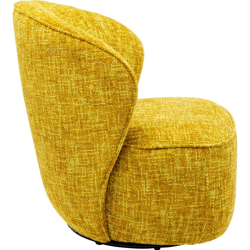 Fauteuil pivotant jaune - Ellie - Kare Design