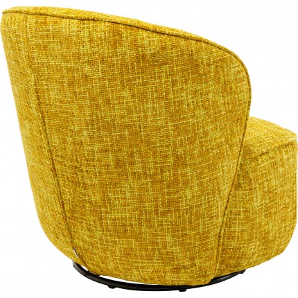 Swivel Armchair Ellie yellow Kare Design