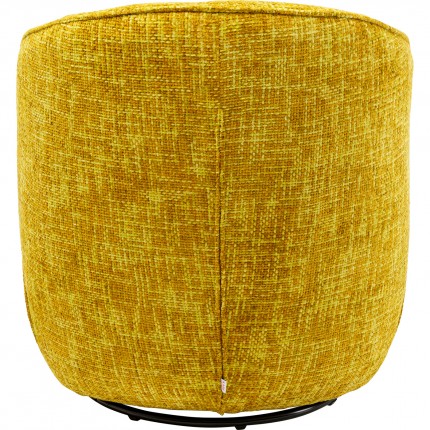 Swivel Armchair Ellie yellow Kare Design