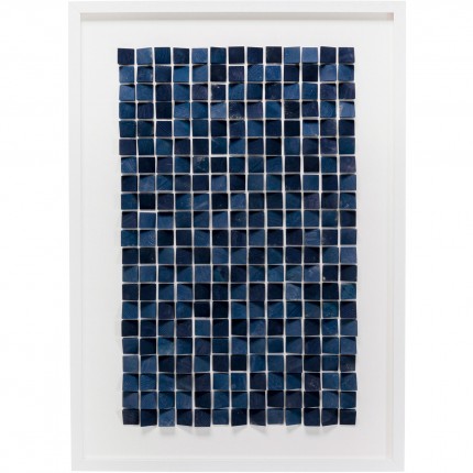 Tableau Frame Origami bleu 74x104cm Kare Design