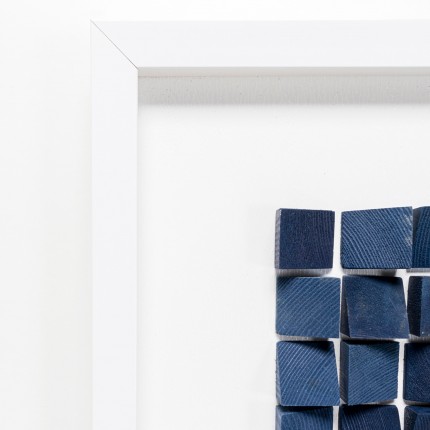 Tableau Frame Origami bleu 74x104cm Kare Design