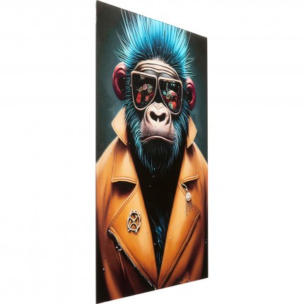 Glass Picture Punk Gorilla 60x80cm Kare Design