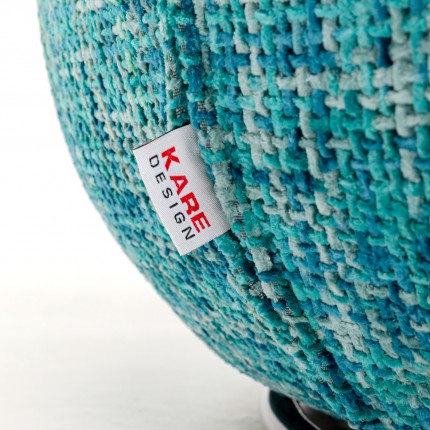 Swivel Armchair Ellie light blue Kare Design