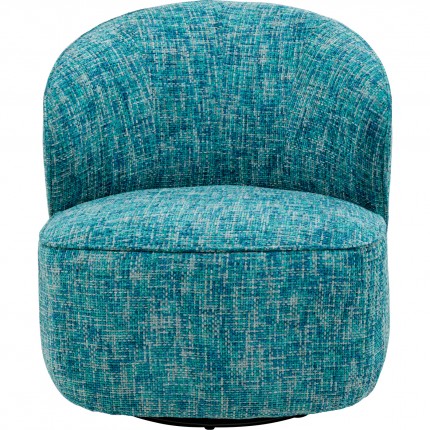 Swivel Armchair Ellie light blue Kare Design