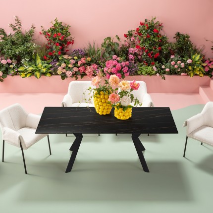 Extension Table Xenia 200x80cm black Kare Design