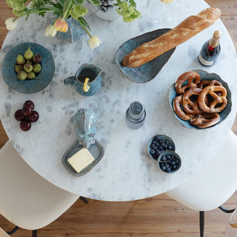 Coupe en grès bleue - Mina Dip - Kare Design