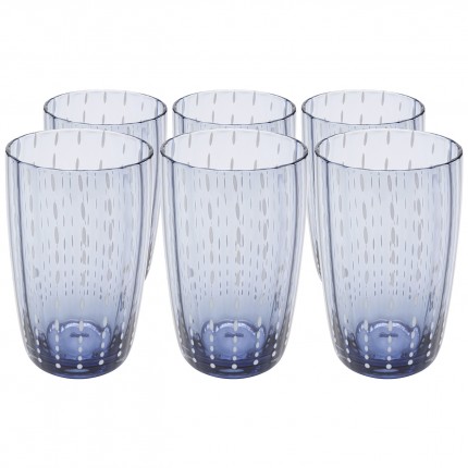 Verres à eau Clue set de 6 Kare Design