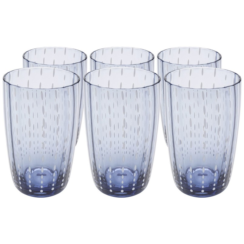 Water glass Clue (6/set) Kare Design