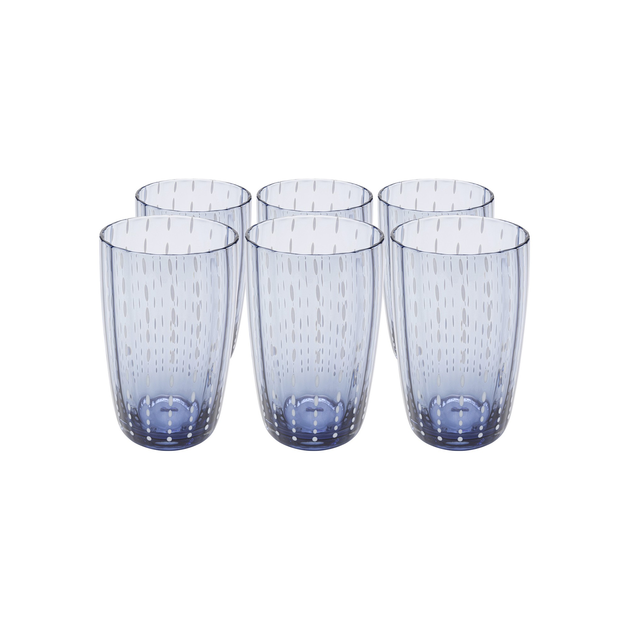 Verres à eau Clue set de 6 Kare Design