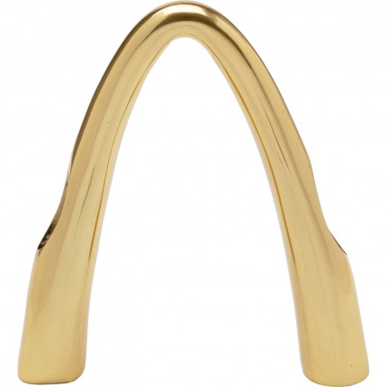 Candler Holder Bow Duo 25cm gold Kare Design
