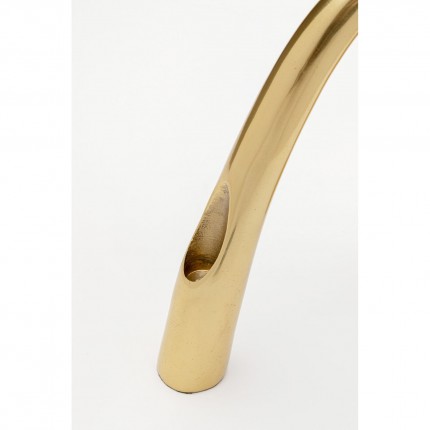 Candler Holder Bow Duo 25cm gold Kare Design