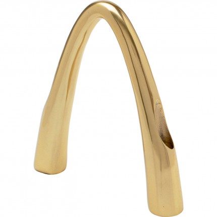 Bougeoir Bow Duo 25cm doré Kare Design