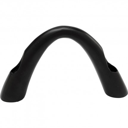 Bougeoir Bow Duo 13cm noir Kare Design