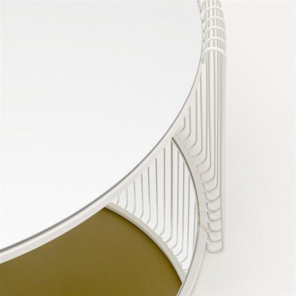 Table basse Wire Double 80cm beige Kare Design