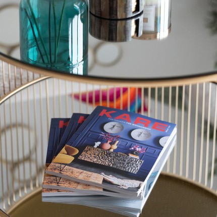 Coffee table Wire Double Ø80cm brass Kare Design