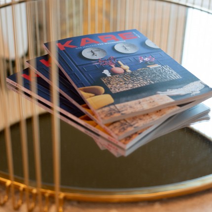 Coffee table Wire Double Ø80cm brass Kare Design