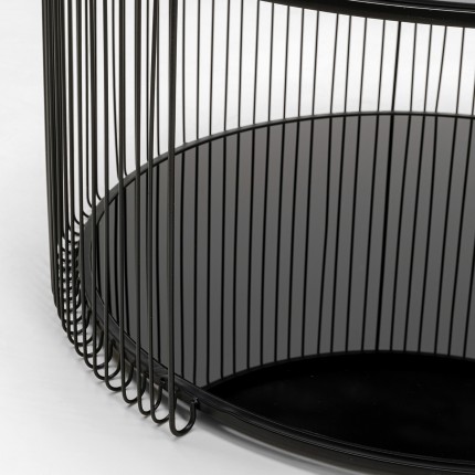 Coffee table Wire Double Ø80cm black Kare Design