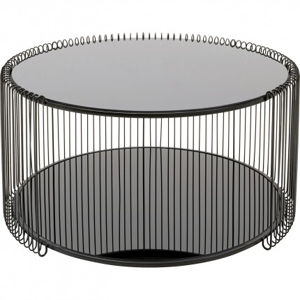 Coffee table Wire Double Ø80cm black Kare Design Coffee table Wire Double Ø80cm black Kare Design