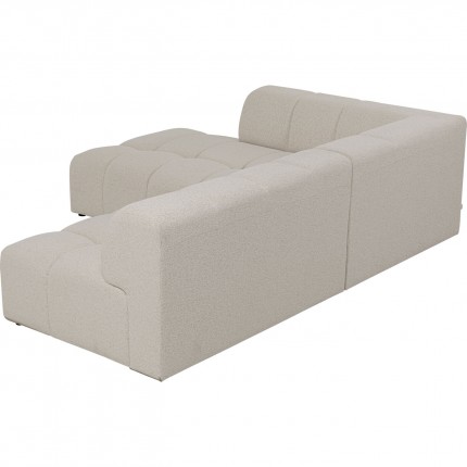 Canapé d'angle Belami gauche crème Kare Design