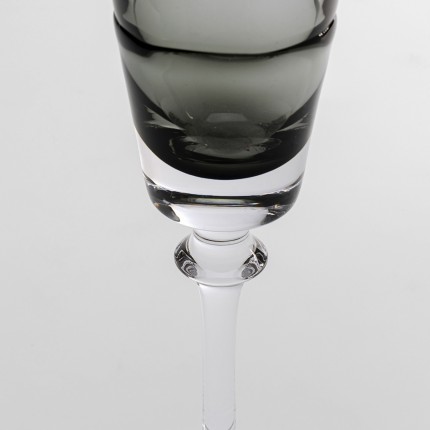Champagne Glass Mimi grey (6/set) Kare Design