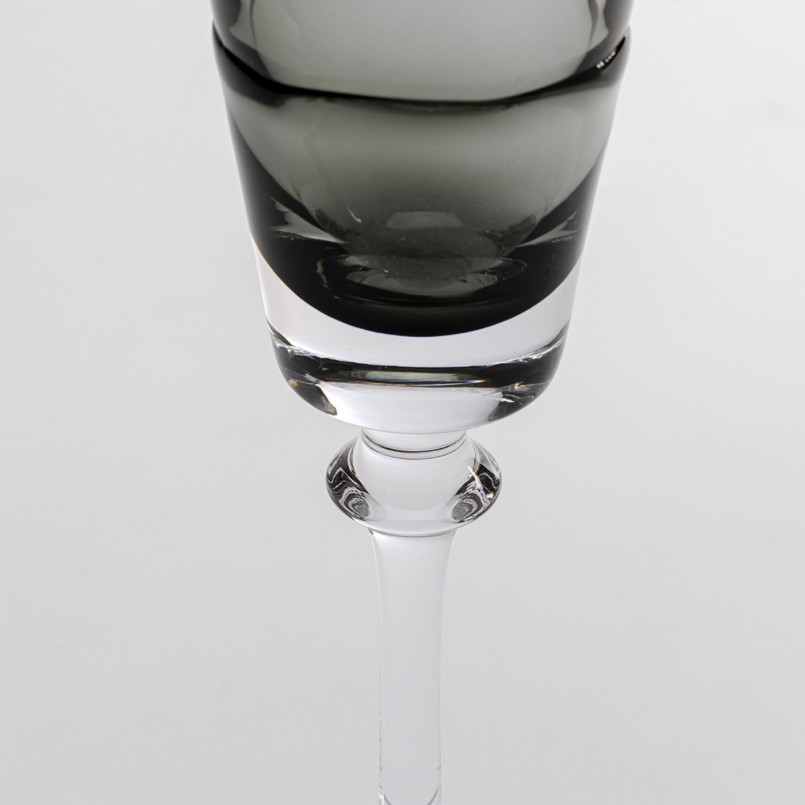 Champagne Glass Mimi grey (4/set) Kare Design