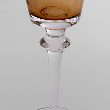 Champagne Glass Mimi amber (6/set) Kare Design