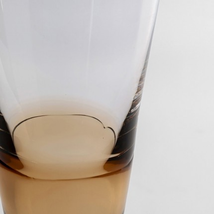 Champagne Glass Mimi amber (6/set) Kare Design