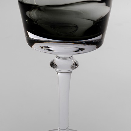 Verres à vin Mimi gris set de 6 Kare Design