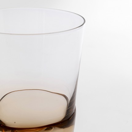 Verres à eau Mimi ambre set de 6 Kare Design