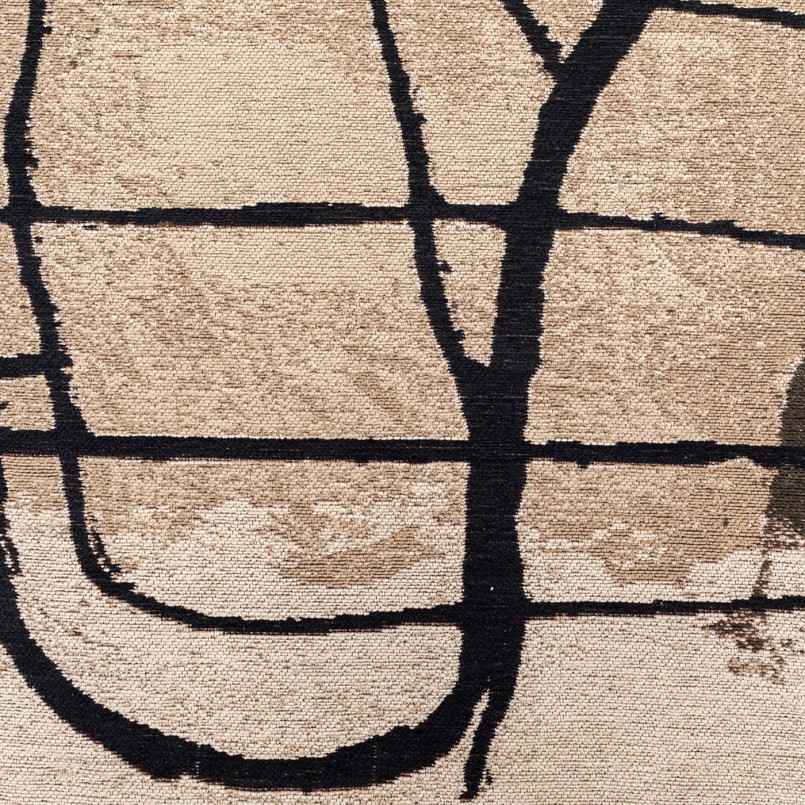 Tapis en coton gris et beige - Dust - Kare Design