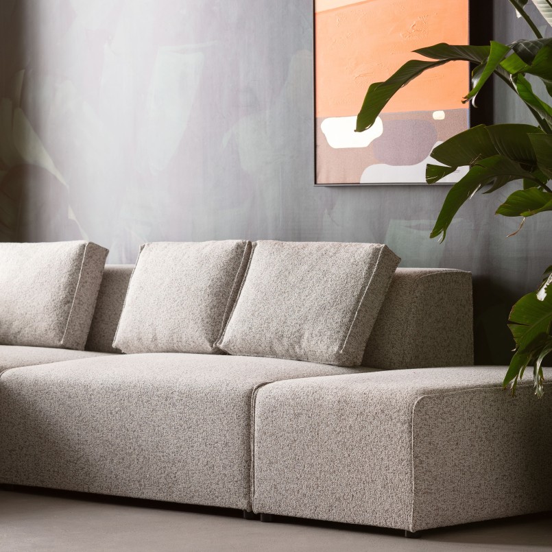 Canapé d'angle contemporain gauche machiato - Infinity - Kare Design