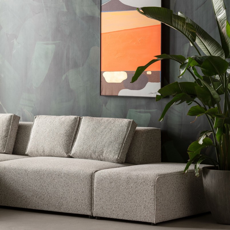 Canapé d'angle contemporain gauche machiato - Infinity - Kare Design
