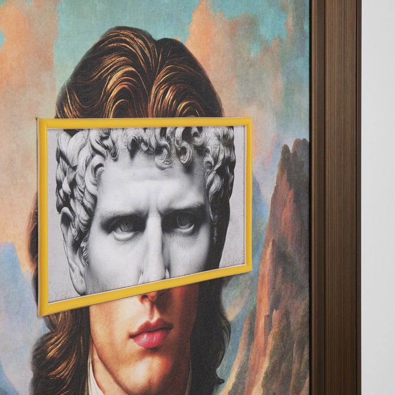 Canvas Picture LED gentleman 80x100cm Kare Design
