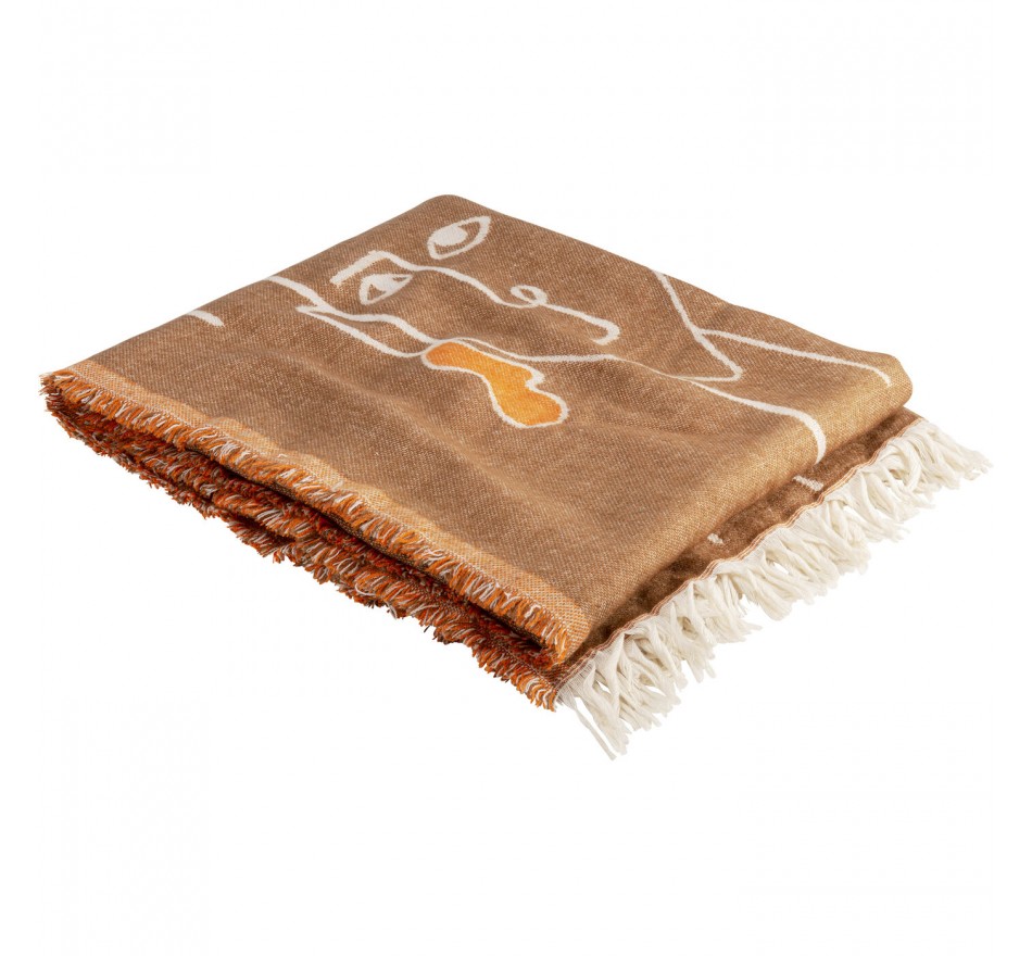 Blanket Art Faces 170x130cm Kare Design Blanket Art Faces 170x130cm Kare Design
