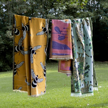 Plaid abeilles 170x130cm Kare Design