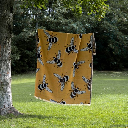 Blanket bees 170x130cm Kare Design